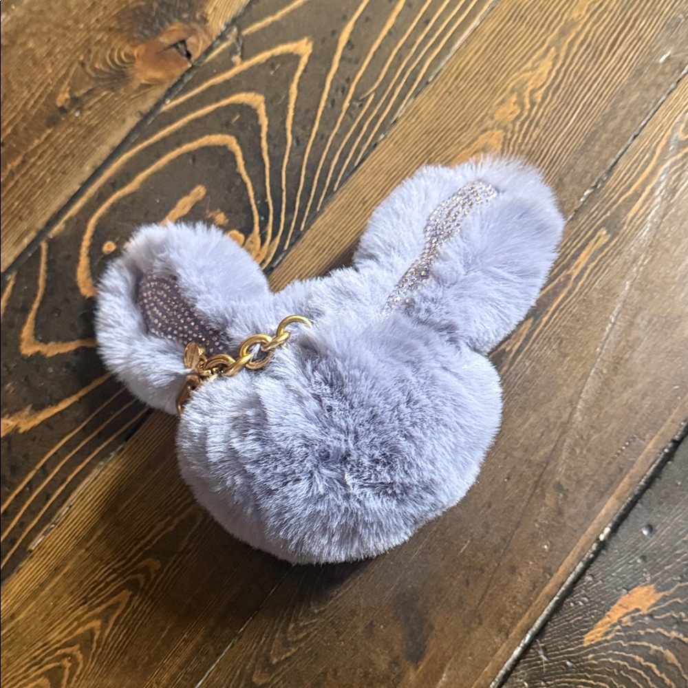 Kate spade xl Plush Bunny Ear Keychain - lavender